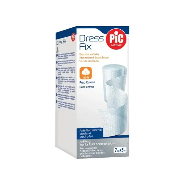PIC DressFix Bandaż obrębiony 7 cm x 5 m 1 sztuka