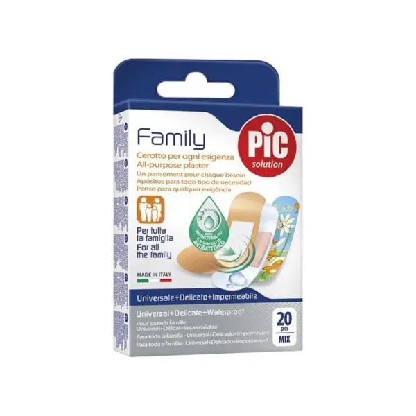 PIC Family Plaster antybakteryjny mix 20 sztuk
