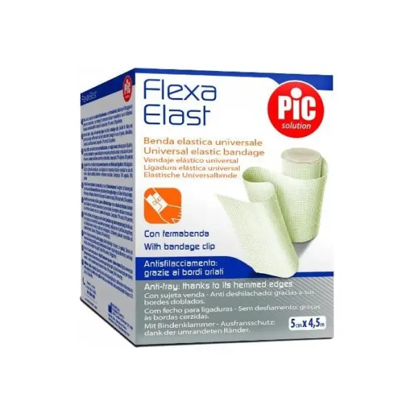 PIC Flexa Elast Bandaż o średnim 5 cm x 4,5 m 1 sztuka