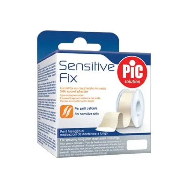 PIC SensitiveFix Plaster jedwabny 2,5 cm x 5 m rolka 1 sztuka