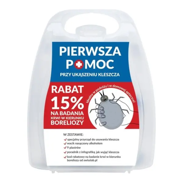 Pierwsza Pomoc przy ukąszeniu kleszcza