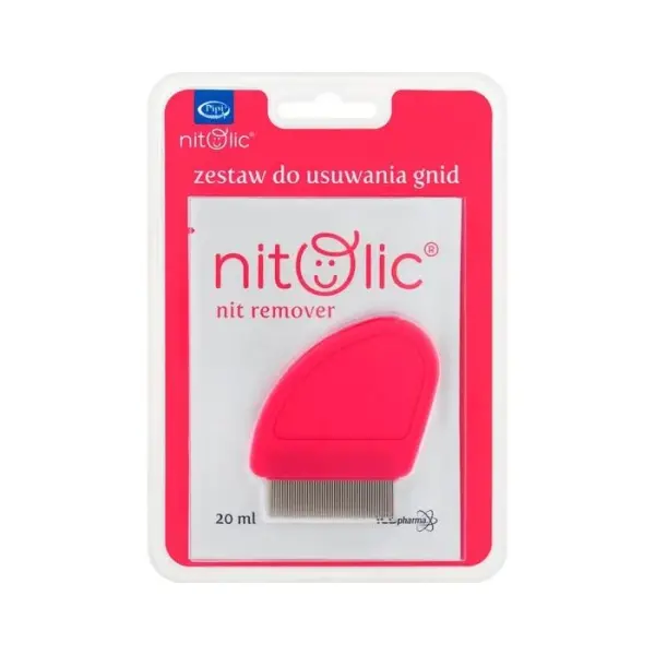 Pipi Nitolic Zestaw do usuwania gnid + grzebień