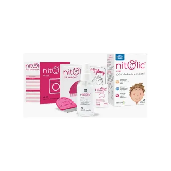 Pipi Nitolic zestaw przeciw wszawicy, 100ml