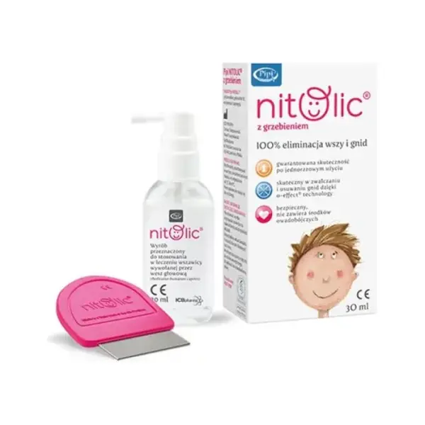 Pipi Nitolic zestaw przeciw wszawicy, 30 ml