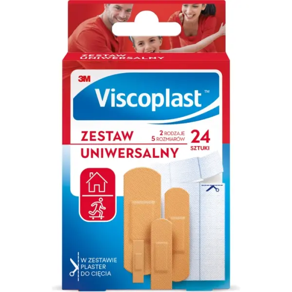 Plaster Zestaw Uniwersalny Viscoplast 24 sztuki