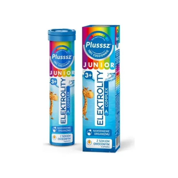 Plusssz Junior Elektrolity Complex 20 tabletek musujących