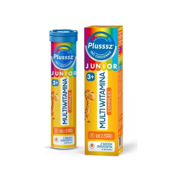 Plusssz Junior Multiwitamina Complex, 20 tabletek musujących