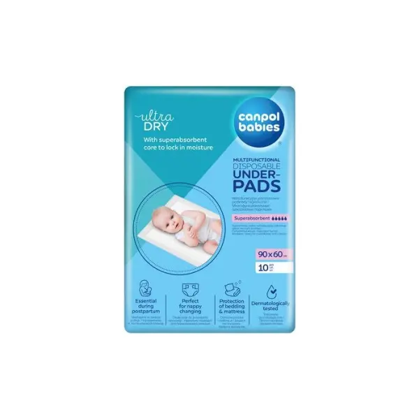 Podkłady higieniczne CANPOL BABIES 90x60 10 sztuk