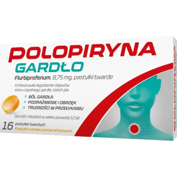 Polopiryna Gardło 8,75mg 16 pastylek do ssania