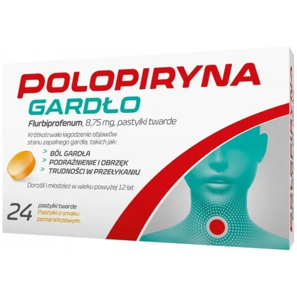 Polopiryna Gardło 8,75mg 24 pastylkido ssania