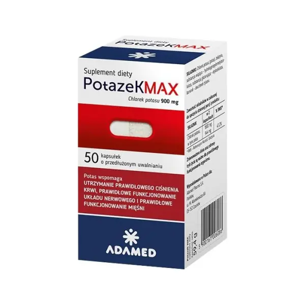 Potazek Max 50 kapsułek o przedłużonym uwalnianiu
