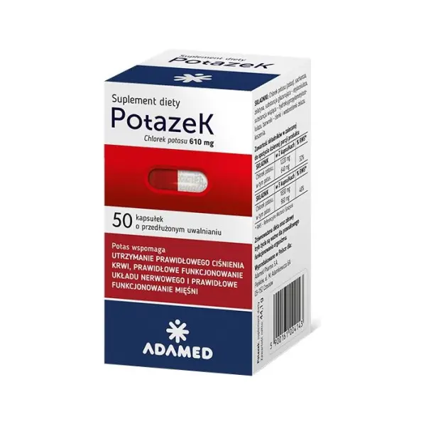 POTAZEK, prawidłowe ciśnienie we krwi, 50 kapsułek