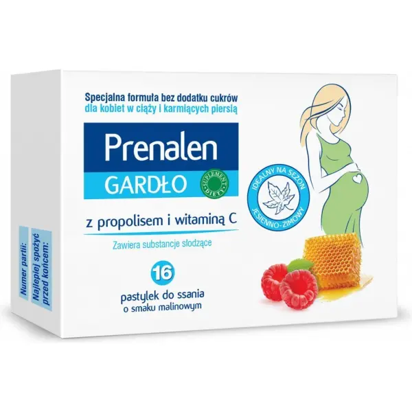Prenalen Gardło 16 pastylek do ssania