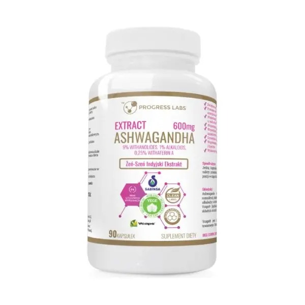 PROGRESS LABS Ashwagandha extract, 90 tabletek