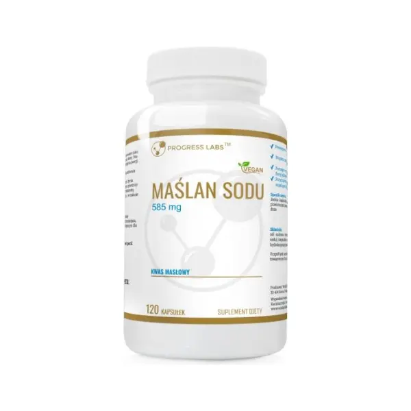 PROGRESS LABS Maślan Sodu, 120 kapsułek