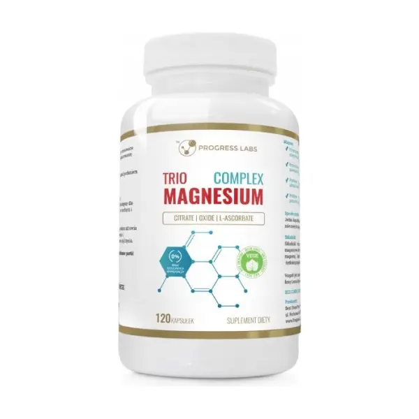PROGRESS LABS Trio Magnesium complex, 120 kapsułek
