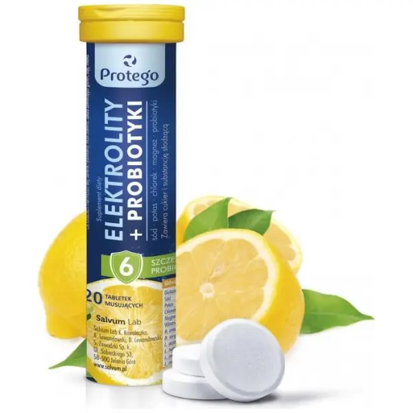 Protego Elektrolity + Probiotyki 20 tabletek musujących