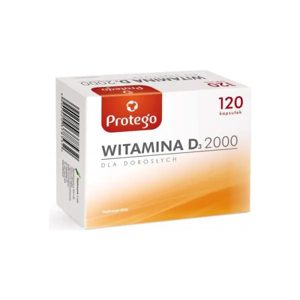 PROTEGO Witamina D 2000, 120 kapsułek