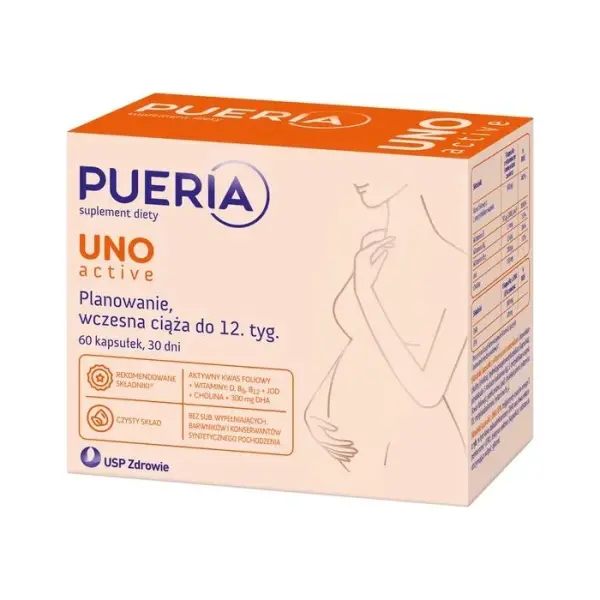 PUERIA Uno Active, 60 kapsułek