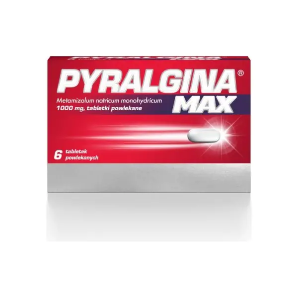 PYRALGINA MAX 1000mg, 6 tabletek