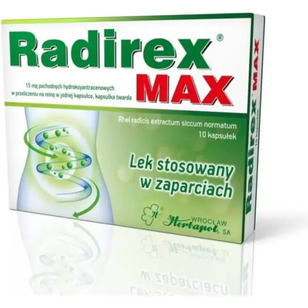 Radirex MAX 0,375 g 10 kapsułek twardych