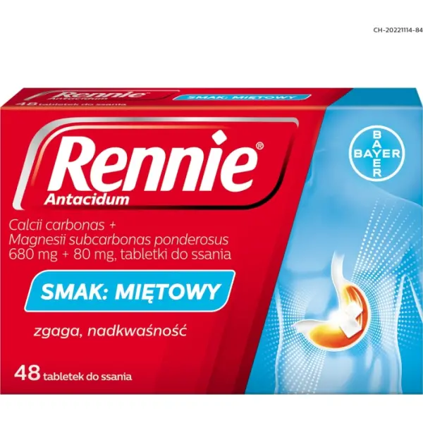 Rennie 48 tabletek do ssania
