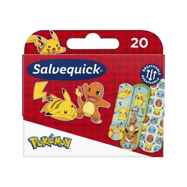 SALVEQUICK Pokemon Plastry, 20 sztuk