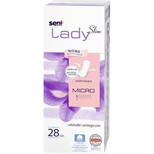 SENI Lady Slim wkładki urologiczne micro, 28 sztuk