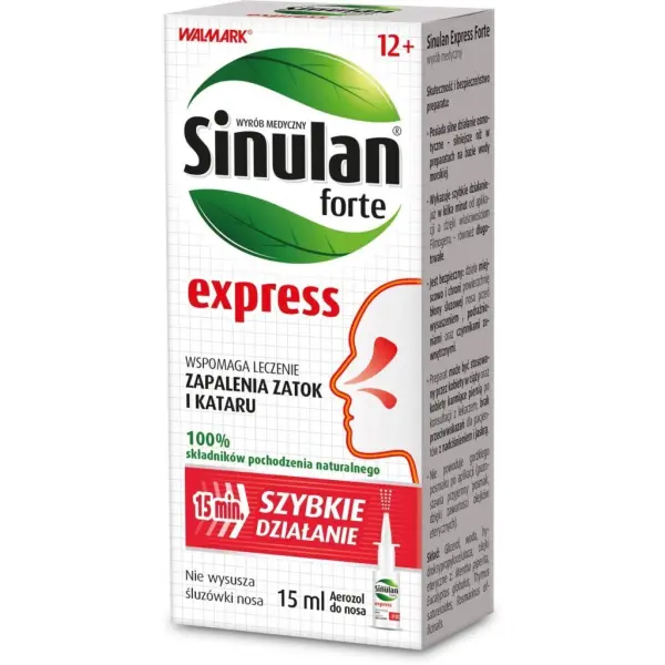 Sinulan Express Forte aerozol do nosa 15 ml