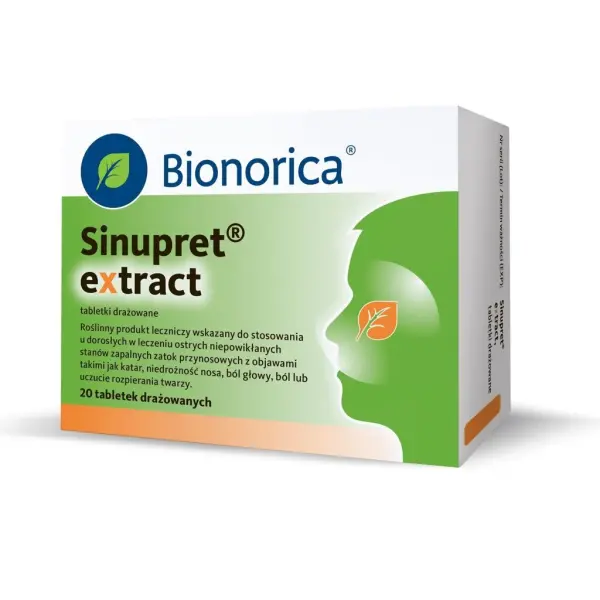 Sinupret extract 20 tabletek drażowanych