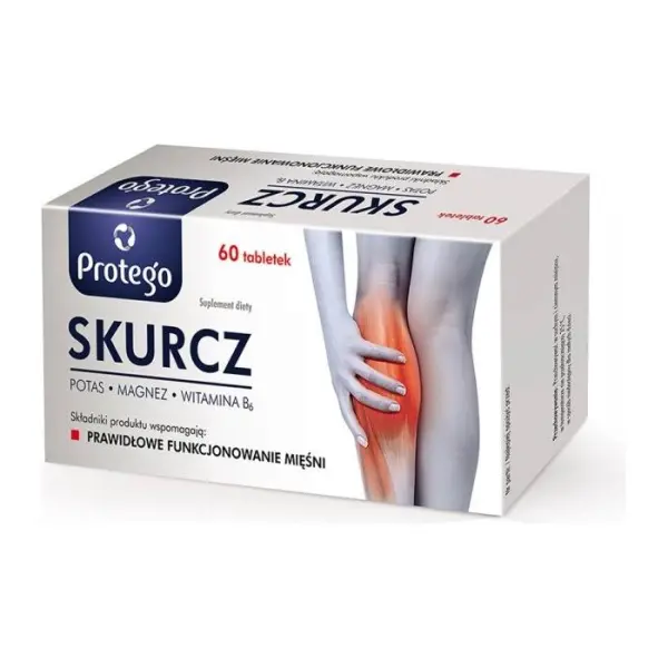 Skurcz Magnez Potas Witamina B6 Protego 60 tabletek