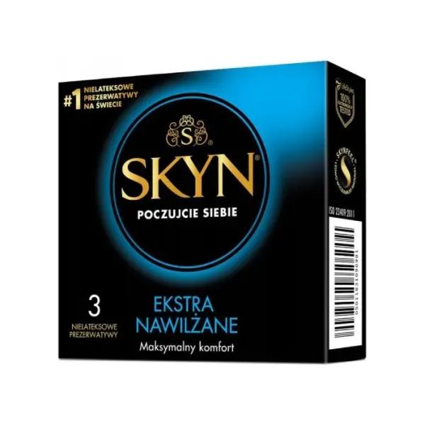SKYN Ekstra nawilżane prezerwatywy, 3 sztuki