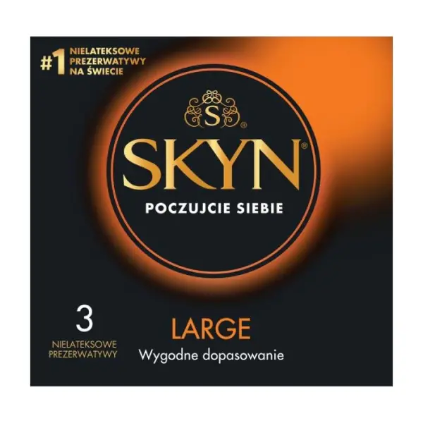 SKYN LARGE Prezerwatywy o większym rozmiarze, 3 sztuki