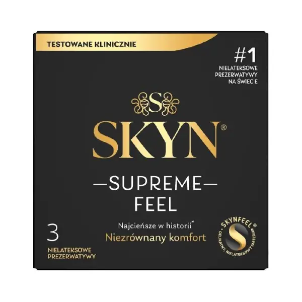 SKYN Supreme Feel prezerwatywy, 3 sztuki