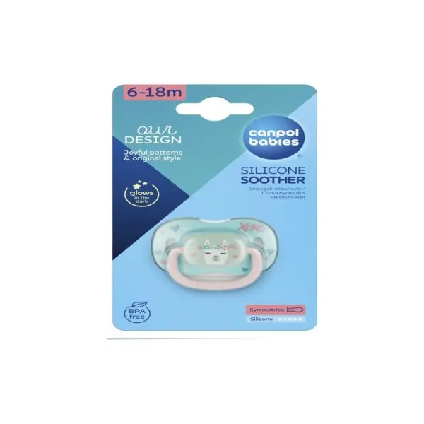 Smoczek silikonowy CANPOL BABIES 6-18m 34/921 LAMA