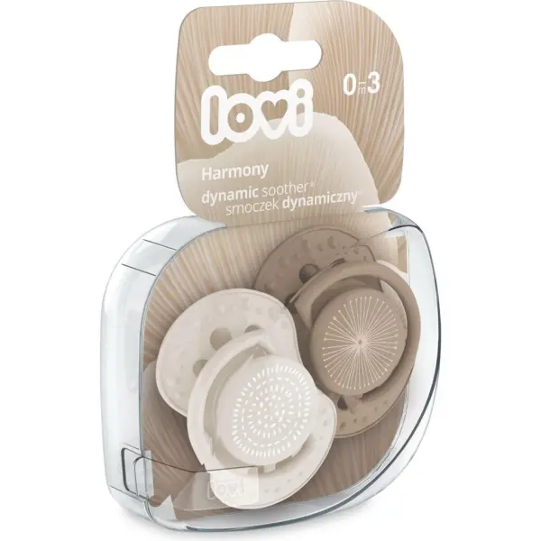 Smoczek silikonowy dynamiczny LOVI 0-3m Harmony 22/905 GIRL 2 sztuki