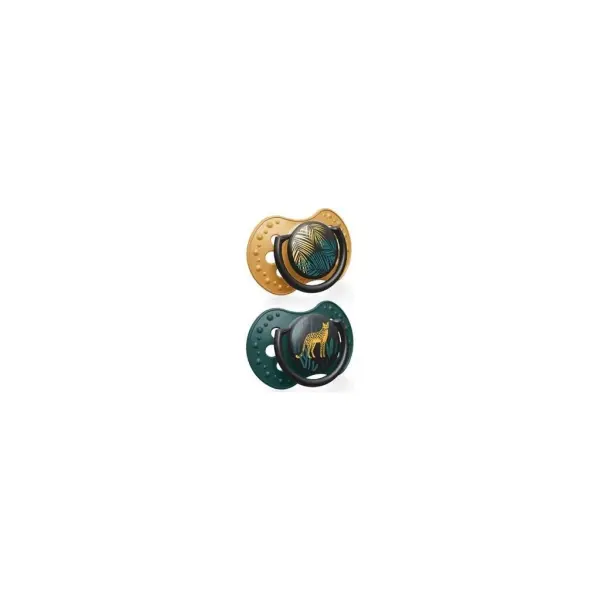 Smoczek silikonowy dynamiczny LOVI 6-18m Jungle 22/903 BOY 2 sztuki
