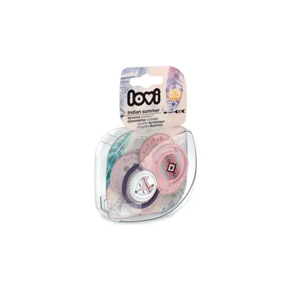 Smoczki CANPOL LOVI Indian Summer girl 0-3 22/855 2 sztuki
