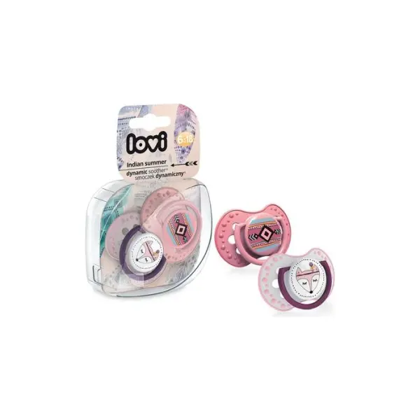Smoczki CANPOL LOVI Indian Summer girl 6-18 22/857 2 sztuki