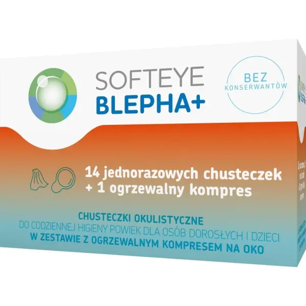 SOFTEYE BLEPHA+ Chusteczki + kompres 1 zestaw