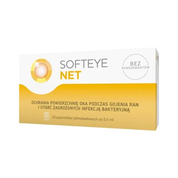 Softeye Net netylmycyna 0,3% 20 pojemników po 0,4 ml