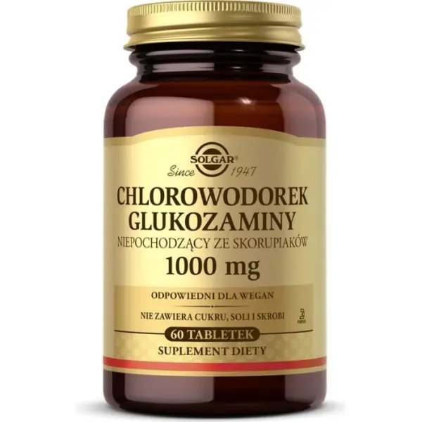 SOLGAR Chlorowodorek glukozaminy 1000 mg 60 tabletek