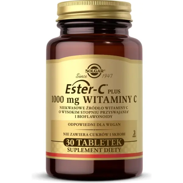 SOLGAR Ester-C plus 1000 mg witaminy C 30 tabletek