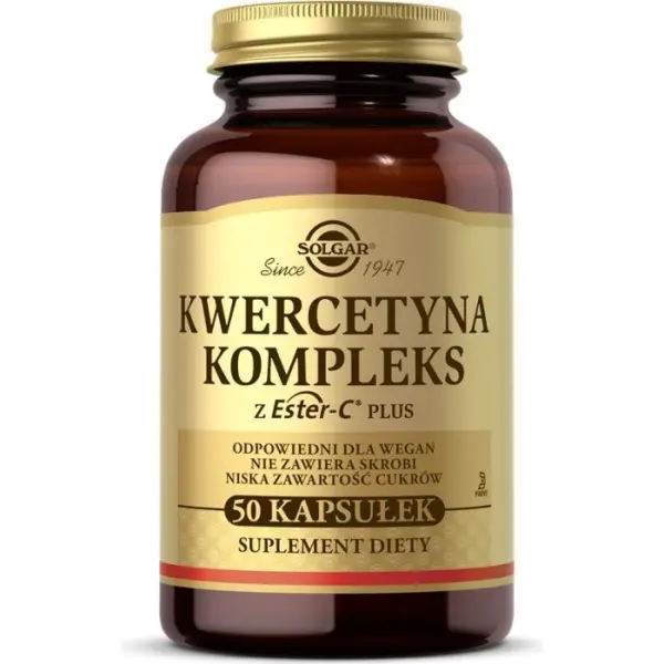 SOLGAR Kwercetyna Kompleks z Ester-C Plus 50 kapsułek