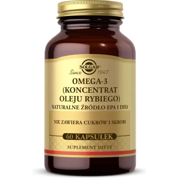 SOLGAR Omega 3 Naturalne Źródło EPH/DHA 60 kapsułek