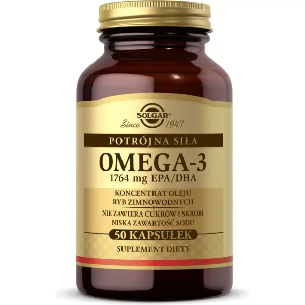SOLGAR Omega 3 potrójna siła 1764 mg EPA/DHA 50 kapsułek