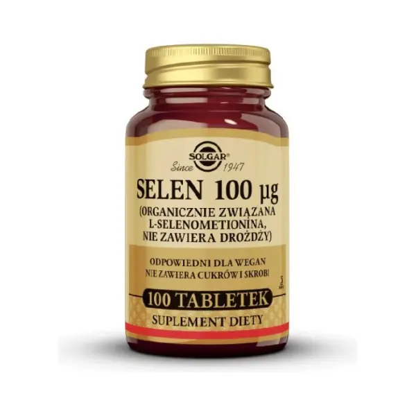 SOLGAR Selen 100 mcg, 100 tabletek