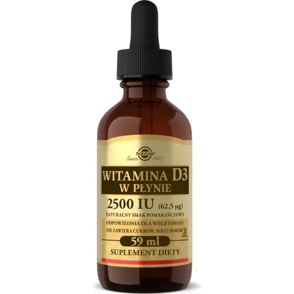 SOLGAR Witamina D3 w płynie 59 ml