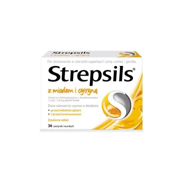 Strepsils z miodem i cytryną * 36 tabl.