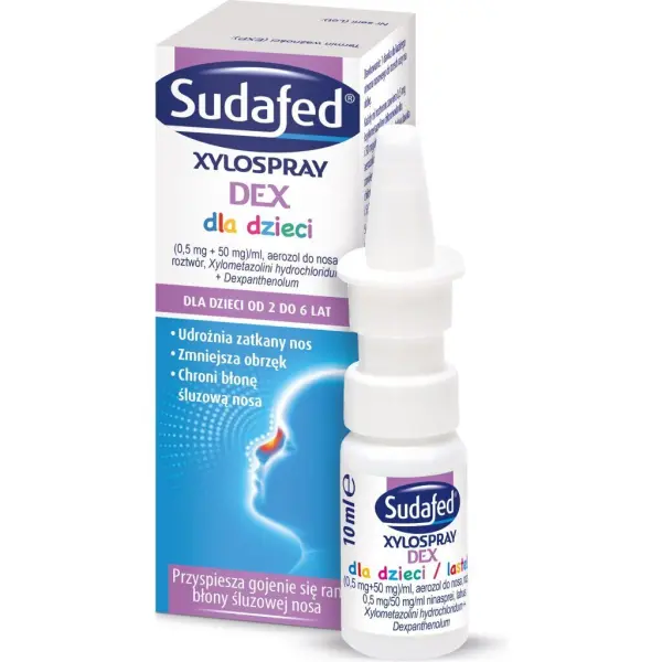 Sudafed Xylospray DEX dla dzieci aerozol do nosa 10ml